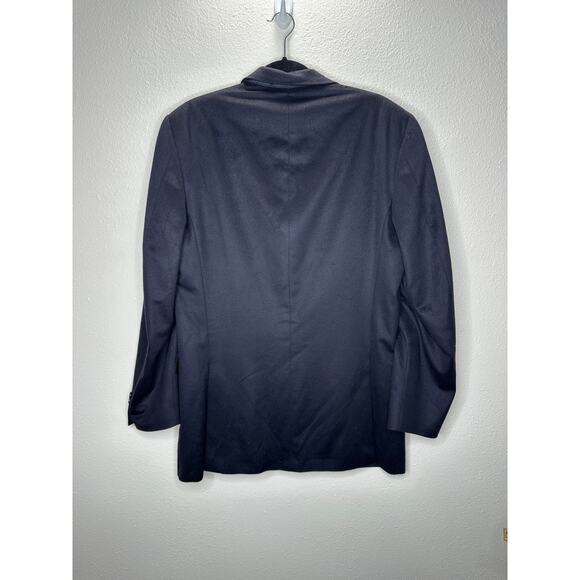 Burberry 100% Cashmere Black Bond Street 2-Button Blazer Jacket 40 Long - Picture 6 of 11